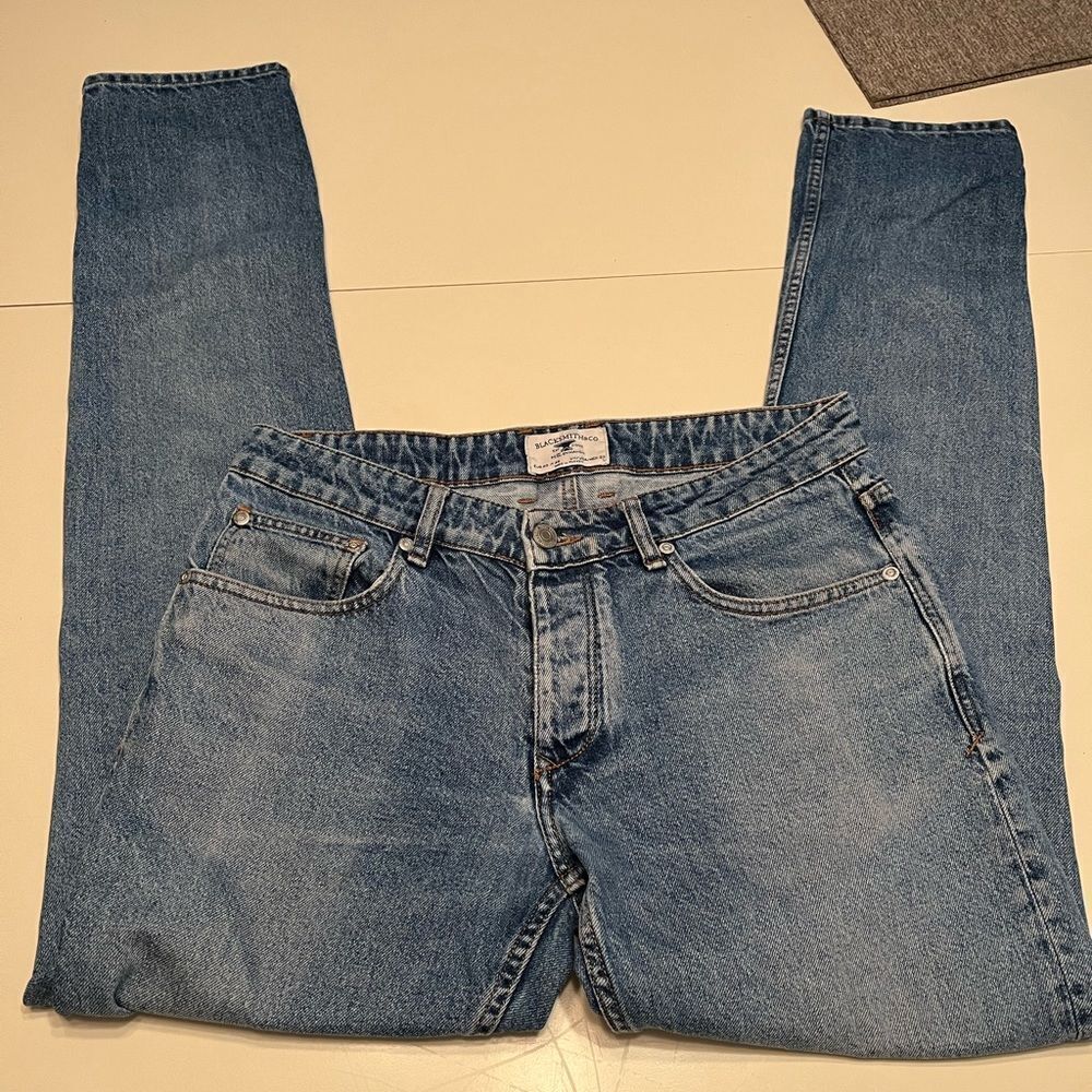 Blacksmith & Co. H.E. By Mango Button Fly Straight Leg Jeans sz 30